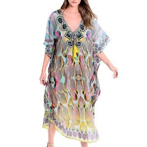 Dress caftan V Neck